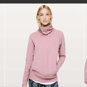 Lululemon High Lines Pullover Heathered Vintage Mauve